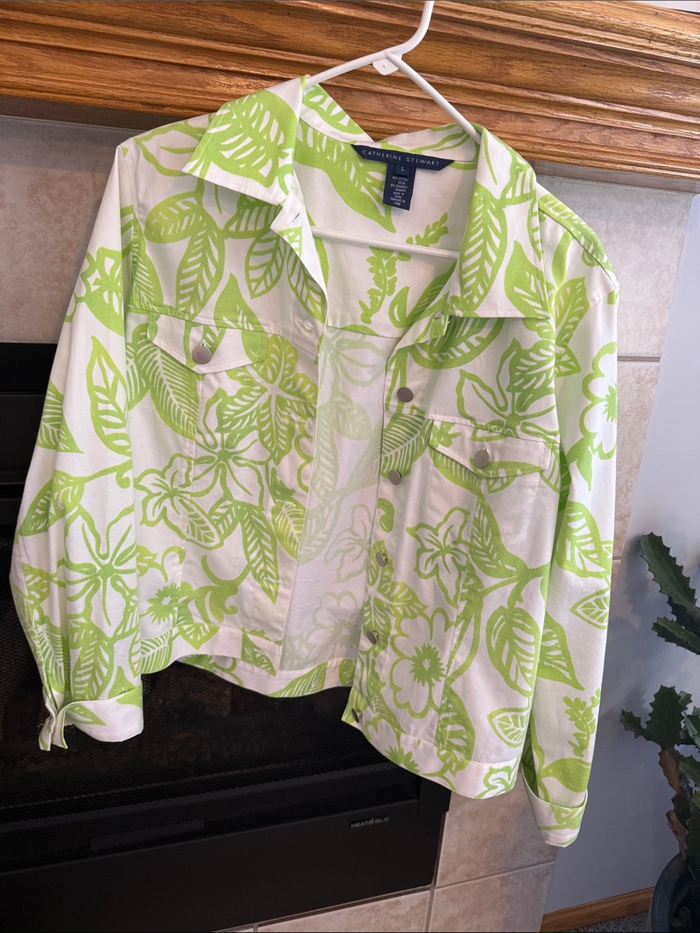 Free …. With any item purchased Catherine Stewart Wh&Lime Floral Denim Jacket